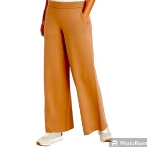 NEW B República Camel Wide Leg Sweater Elastic Waist Pant Size L|G